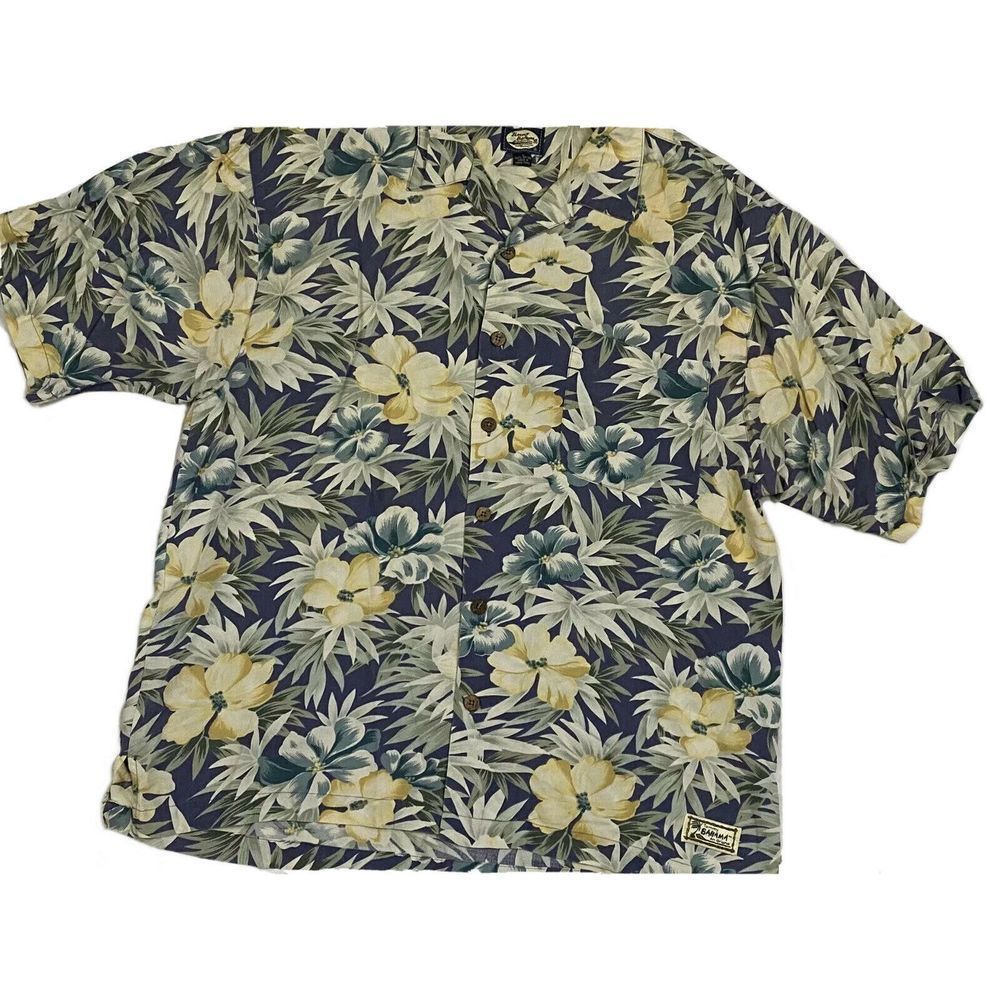 Tommy Bahama Short Sleeve Floral Shirt Size Large